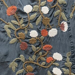 Peruvian Connection Blue and Gray Fabric